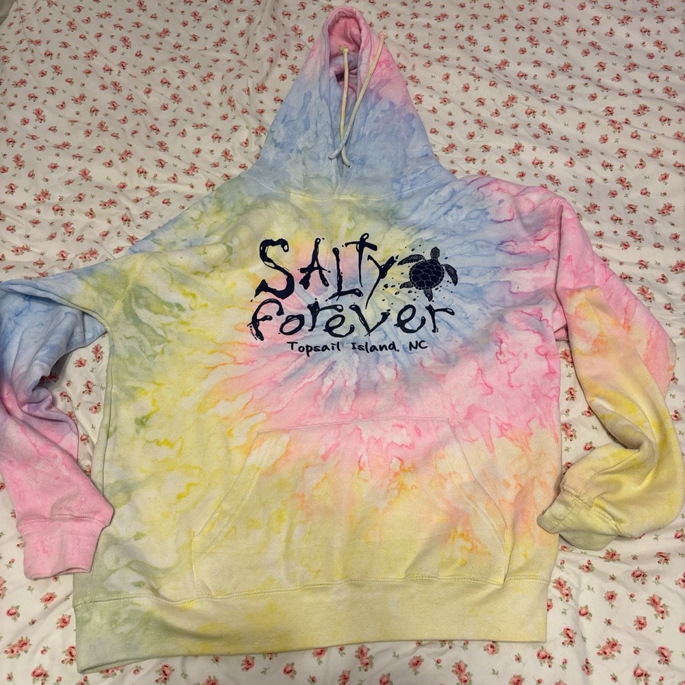 Tie-Dye 'Salty Forever' Hoodie
